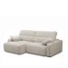 Sofá Decorativo Sala de Estar Ibiza 4 Lugares 280cm Reclinável e Retrátil Bouclê Off White G89 - Gran Belo