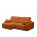 Sofá Decorativo Sala de Estar Ibiza 4 Lugares 280cm Reclinável e Retrátil Bouclê Terracota G89 - Gran Belo