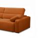 Sofá Decorativo Sala de Estar Ibiza 4 Lugares 280cm Reclinável e Retrátil Bouclê Terracota G89 - Gran Belo
