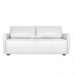 Sofá Decorativo Sala de Estar Lily 3 Lugares 200cm Couro Branco G34 - Gran Belo