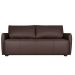 Sofá Decorativo Sala de Estar Lily 3 Lugares 200cm Couro Café G34 - Gran Belo