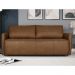 Sofá Decorativo Sala de Estar Lily 3 Lugares 220cm Couro Caramelo G34 - Gran Belo