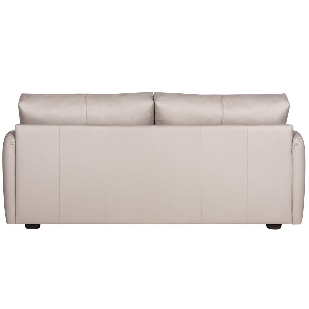 Sofá Decorativo Sala de Estar Lily 3 Lugares 220cm Couro Off White G34 - Gran Belo