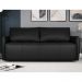 Sofá Decorativo Sala de Estar Lily 3 Lugares 240cm Couro Preto G34 - Gran Belo