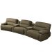 Sofá Decorativo Swift c/Porta Copos Baú Cooler Reclinável Retrátil Linho Castor G81 - Gran Belo