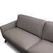 Sofá Decorativo Thalia 3 Lugares Sala de estar 240cm Pés em Aço Couro Avelã G88 - Gran Belo