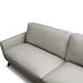 Sofá Decorativo Thalia 3 Lugares Sala de estar 240cm Pés em Aço Couro Off White G88 - Gran Belo