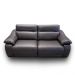 Sofá Elétrico Sala de Estar Reclinável Concepción U076 224cm Modulado Botão Elétrico Couro Marrom G49 - Idea Relax By Natuzzi Group