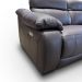 Sofá Elétrico Sala de Estar Reclinável Concepción U076 224cm Modulado Botão Elétrico Couro Marrom G49 - Idea Relax By Natuzzi Group
