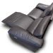 Sofá Elétrico Sala de Estar Reclinável Concepción U076 224cm Modulado Botão Elétrico Couro Marrom G49 - Idea Relax By Natuzzi Group