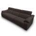 Sofá Elétrico Sala de Estar Reclinável Concepción U076 308cm Modulado Botão Elétrico Couro Marrom G49 - Idea Relax By Natuzzi Group