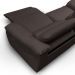 Sofá Elétrico Sala de Estar Reclinável Concepción U076 308cm Modulado Botão Elétrico Couro Marrom G49 - Idea Relax By Natuzzi Group