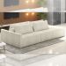 Sofá Ilha Modulado Milos 232cm Puff Lateral Bouclê Off White G33 - Gran Belo