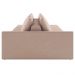 Sofá Ilha Modulado Milos 232cm Puff Lateral Veludo Rosê G33 - Gran Belo