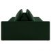 Sofá Ilha Modulado Milos 232cm Puff Lateral Veludo Verde G33 - Gran Belo