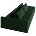 Sofá Ilha Modulado Milos 232cm Puff Lateral Veludo Verde G33 - Gran Belo