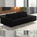 Sofá Ilha Modulado Milos 252cm Puff Lateral Veludo Preto G33 - Gran Belo