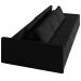 Sofá Ilha Modulado Milos 312cm Puff Lateral Veludo Preto G33 - Gran Belo
