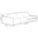 Sofá Ilha Modulado Milos 342cm Puff Lateral Linho Cinza Escuro G33 - Gran Belo