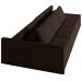 Sofá Ilha Modulado Milos 342cm Puff Lateral Veludo Marrom G33 - Gran Belo