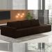 Sofá Ilha Modulado Milos 342cm Puff Lateral Veludo Marrom G33 - Gran Belo