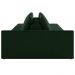 Sofá Ilha Modulado Milos 342cm Puff Lateral Veludo Verde G33 - Gran Belo
