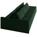 Sofá Ilha Modulado Milos 342cm Puff Lateral Veludo Verde G33 - Gran Belo