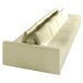 Sofá Ilha Modulado Milos 432cm Puff Lateral Bouclê Off White G33 - Gran Belo