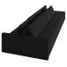 Sofá Ilha Modulado Milos 432cm Puff Lateral Veludo Cinza Escuro G33 - Gran Belo