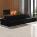 Sofá Ilha Modulado Milos 432cm Puff Lateral Veludo Preto G33 - Gran Belo