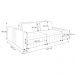 Sofá Ilha com Encosto e Almofadas Móveis Olimpo 245cm Modulado Bouclê Branco G45 - Gran Belo