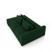 Sofá Ilha com Encosto e Almofadas Móveis Olimpo 245cm Modulado Veludo Verde G45 - Gran Belo
