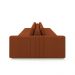 Sofá Ilha com Encosto e Almofadas Móveis Olimpo 335cm Modulado Linho Terracota G45 - Gran Belo