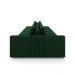 Sofá Ilha com Encosto e Almofadas Móveis Olimpo 425cm Modulado Veludo Verde G45 - Gran Belo