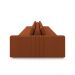 Sofá Ilha com Encosto e Almofadas Móveis Olimpo 465cm Modulado Linho Terracota G45 - Gran Belo