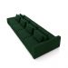 Sofá Ilha com Encosto e Almofadas Móveis Olimpo 505cm Modulado Veludo Verde G45 - Gran Belo