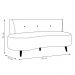 Sofá Living 2 Lugares 135cm Aang Pés Palito Veludo Azul Marinho G33 - Gran Belo