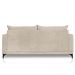 Sofá Living 2 Lugares com Pés de Ferro Almofadas Soltas 160cm Neso Bouclê Bege G63 - Gran belo