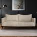 Sofá Living 2 Lugares com Pés de Ferro Almofadas Soltas 160cm Saiph Bouclê Bege G63 - Gran belo
