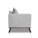 Sofá Living 2 Lugares com Pés de Ferro Almofadas Soltas 160cm Saiph Bouclê Cinza G63 - Gran belo