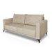 Sofá Living 2 Lugares com Pés de Ferro Almofadas Soltas 180cm Neso Bouclê Bege G63 - Gran belo