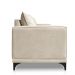 Sofá Living 2 Lugares com Pés de Ferro Almofadas Soltas 180cm Neso Bouclê Bege G63 - Gran belo