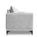 Sofá Living 2 Lugares com Pés de Ferro Almofadas Soltas 180cm Neso Bouclê Cinza G63 - Gran belo