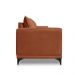 Sofá Living 2 Lugares com Pés de Ferro Almofadas Soltas 200cm Neso Bouclê Terracota G63 - Gran belo