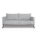 Sofá Living 2 Lugares com Pés de Ferro Almofadas Soltas 200cm Saiph Bouclê Cinza G63 - Gran belo