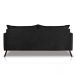 Sofá Living 2 Lugares com Pés de Ferro Almofadas Soltas 200cm Saiph Bouclê Preto G63 - Gran belo