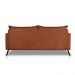 Sofá Living 2 Lugares com Pés de Ferro Almofadas Soltas 200cm Saiph Bouclê Terracota G63 - Gran belo