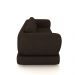 Sofá Living 3 Lugares 225cm Pés Madeira Dalian Couro Marrom G52 - Gran Belo