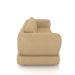 Sofá Living 3 Lugares 245cm Pés Madeira Dalian Couro Bege G52 - Gran Belo