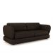 Sofá Living 3 Lugares 265cm Pés Madeira Dalian Couro Marrom G52 - Gran Belo
